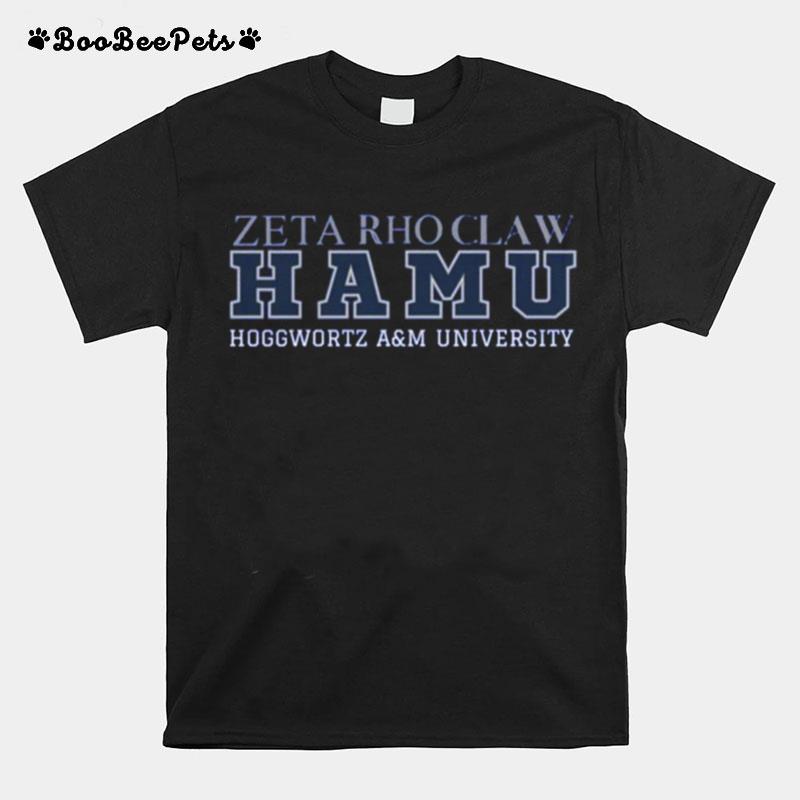 Hamu Zeta Rhoclaw Hogwarts Am University T-Shirt