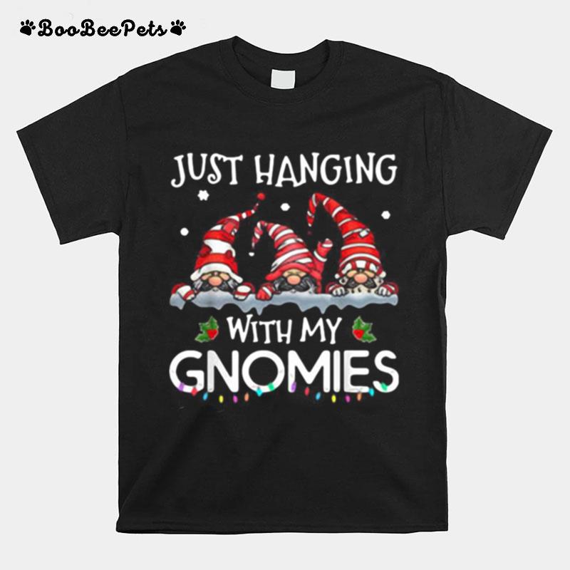 Hanging With My Gnomies Christmas Santa Gnome T-Shirt