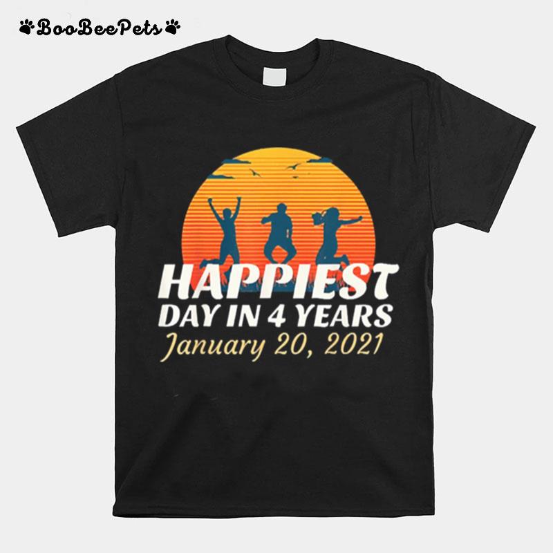 Happiest Day In 4 Years Biden Harris Inauguration Vintage T-Shirt