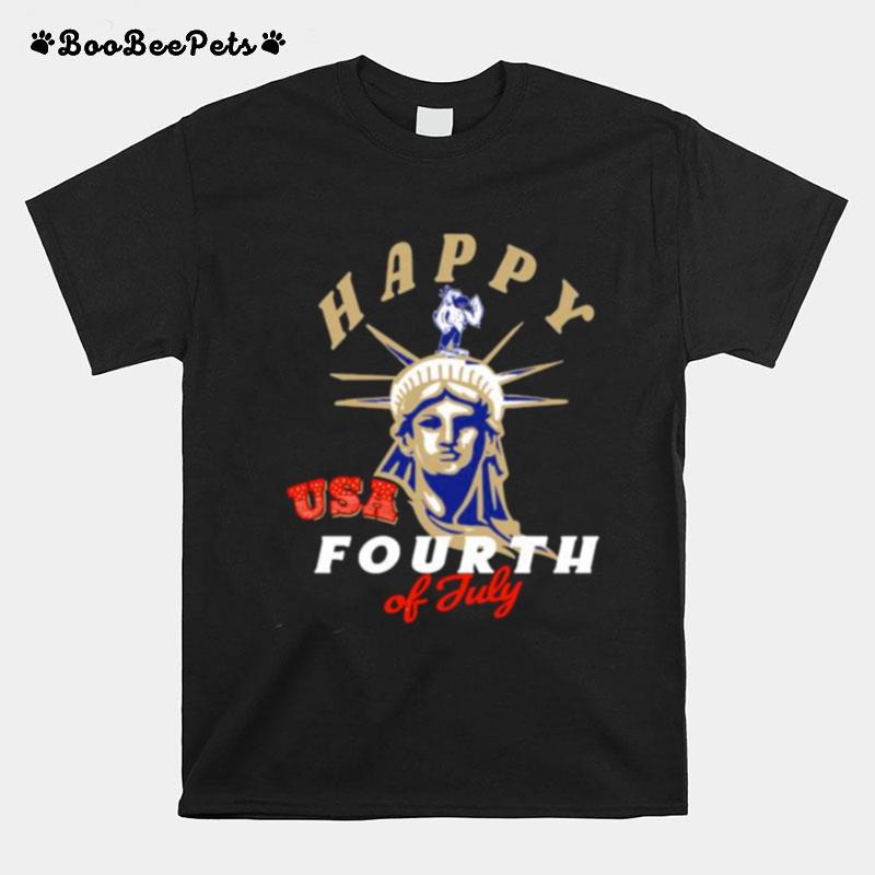 Happy 4Th Of July Usa Statue Of Liberty Eagle T-Shirt