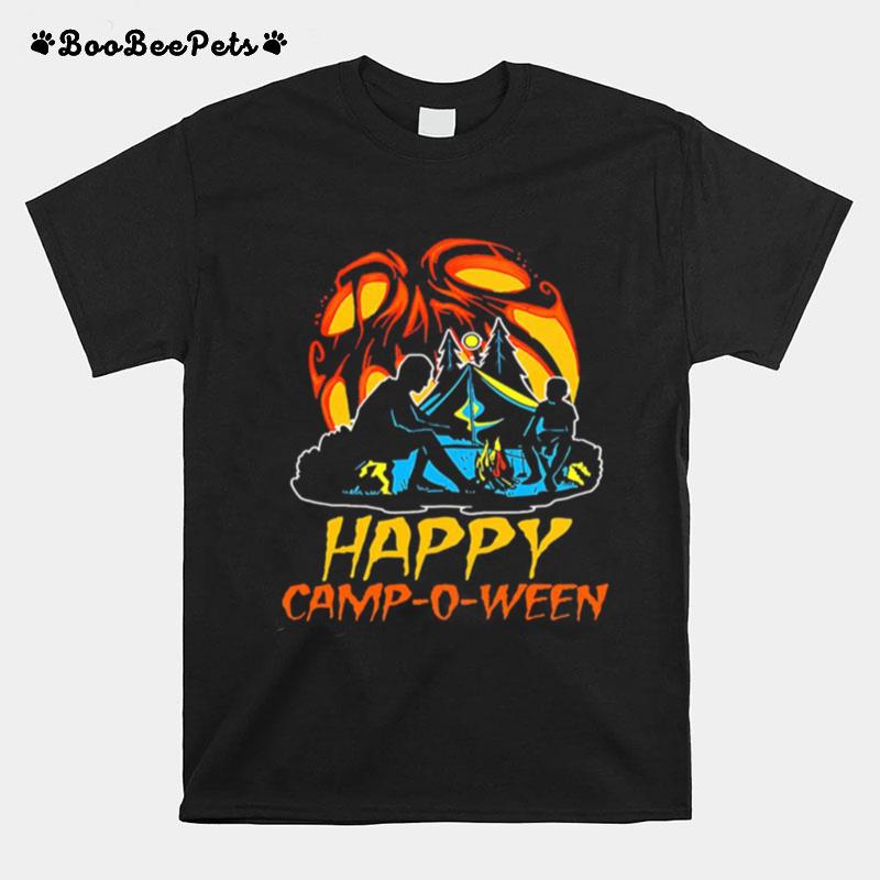 Happy Camp O Ween Camping Halloween T-Shirt