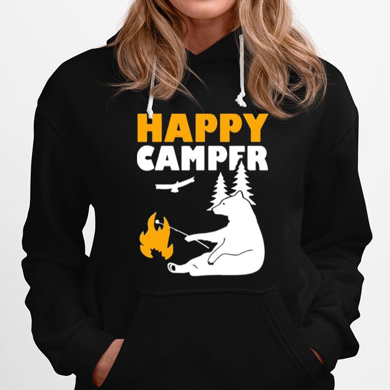 Happy Camper Camping Bear Hoodie