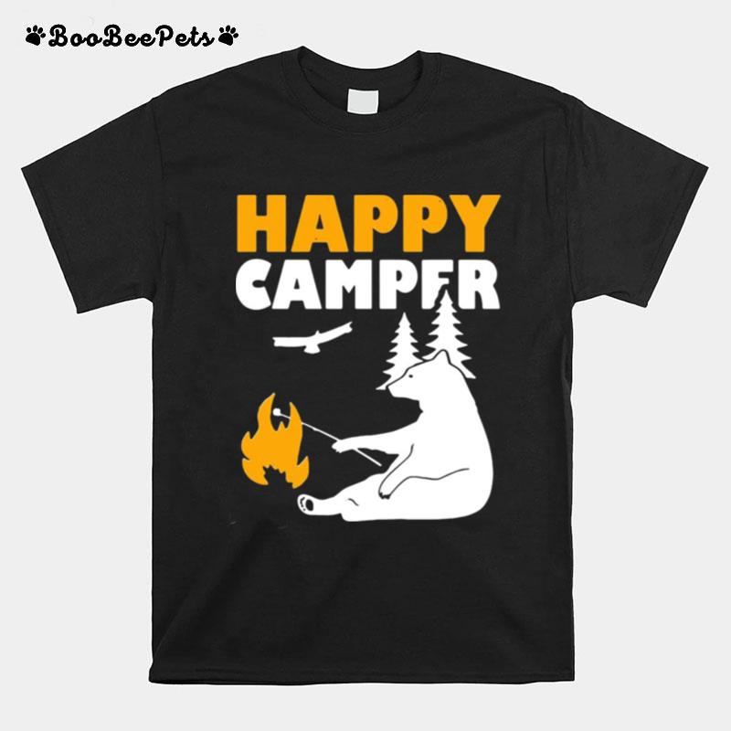 Happy Camper Camping Bear T-Shirt