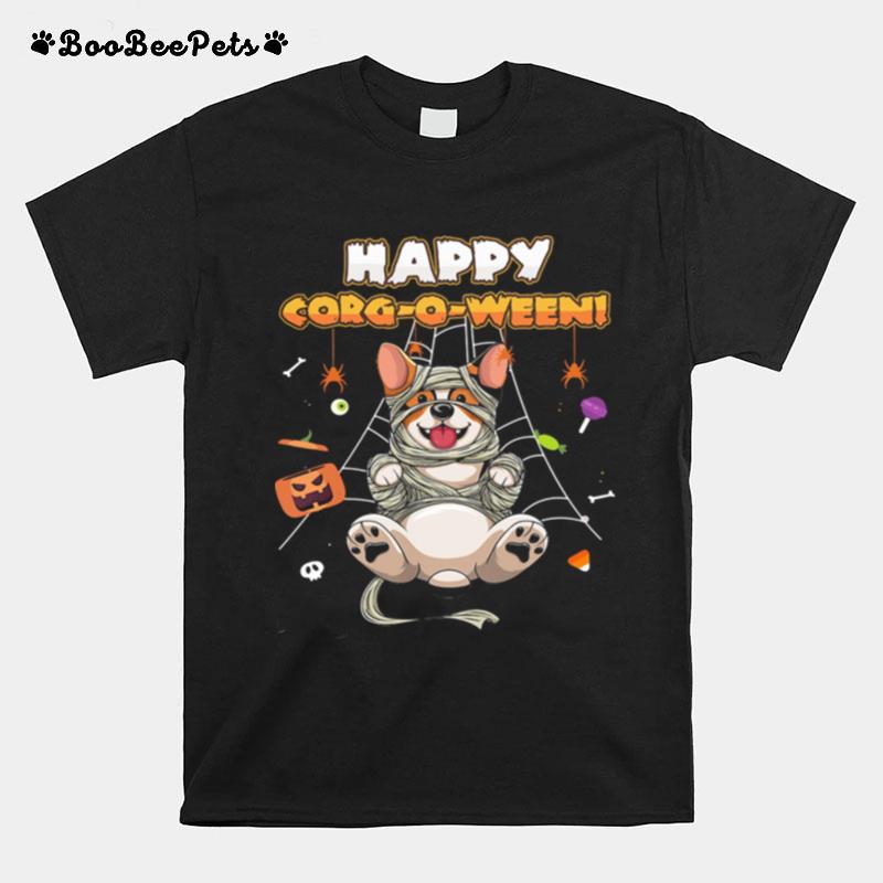 Happy Corgoween Happy Corgi Halloween T-Shirt