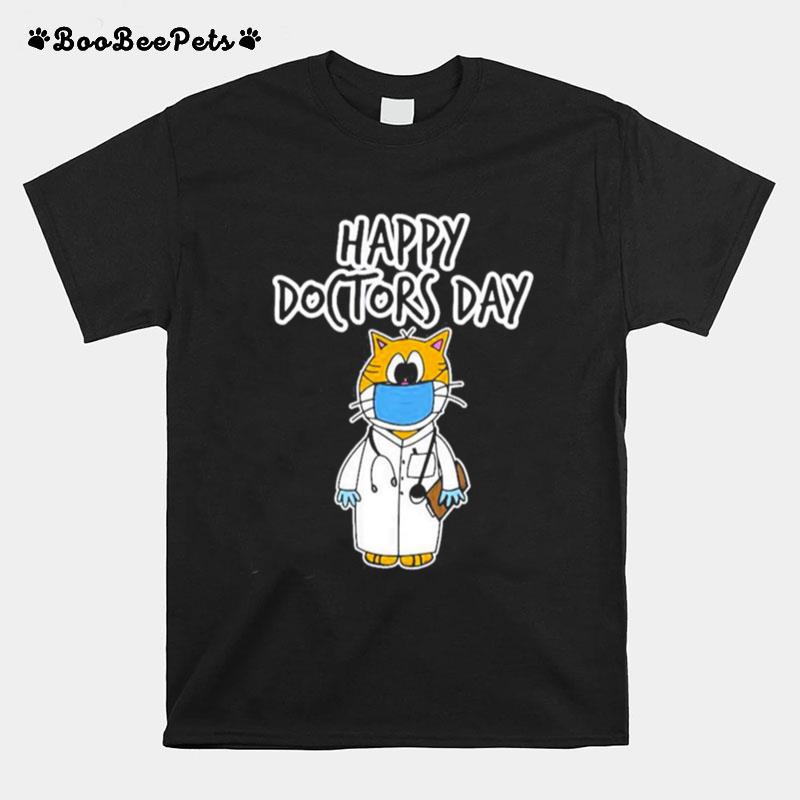 Happy Doctors Day Doctor Meow Cute Art T-Shirt