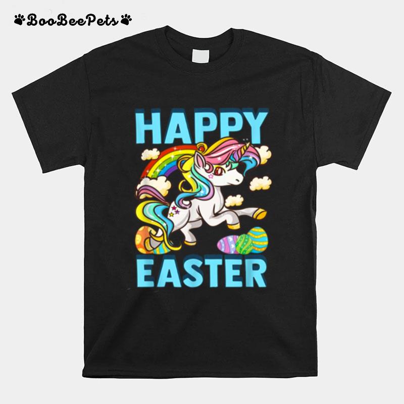 Happy Easter Unicorn Egg Hunt Bunny Tee T-Shirt
