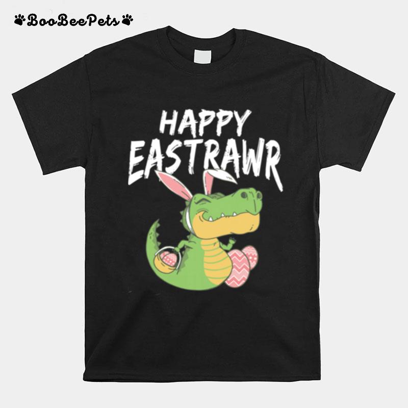 Happy Eastrawr T Rex Dinosaur Easter Bunny Egg Costume T-Shirt