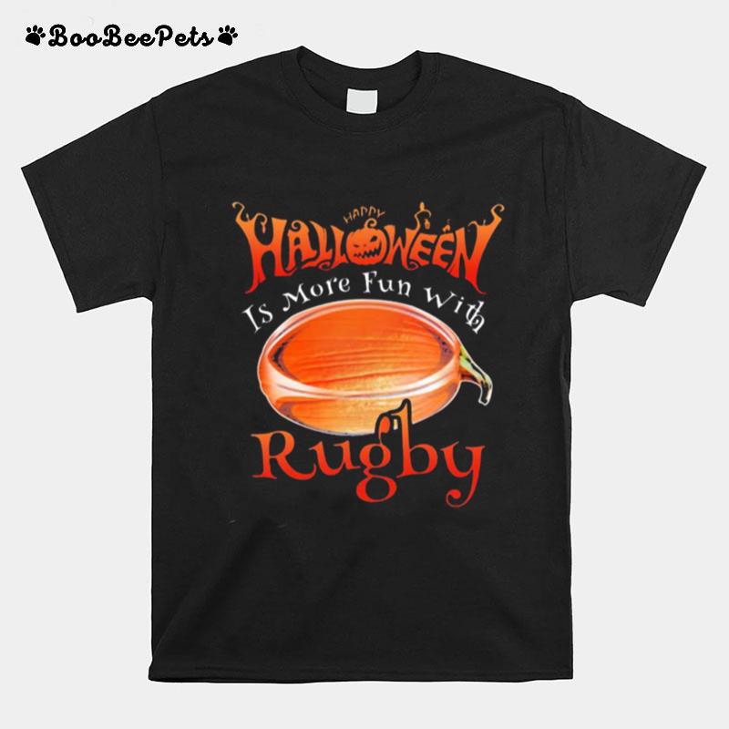 Happy Halloween Is More Fun With Rugby T-Shirt