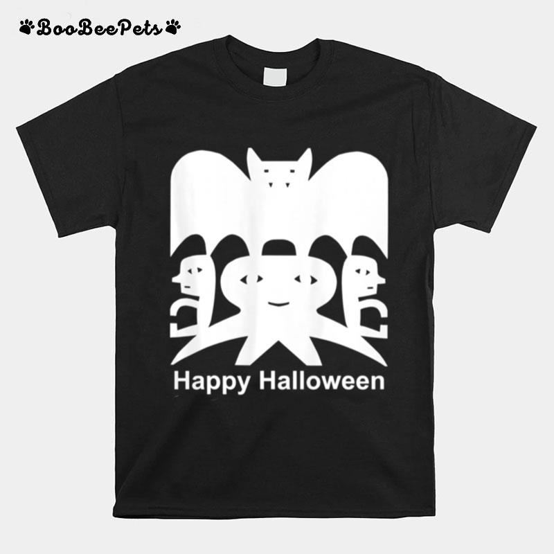 Happy Halloween Paper Cutting By Jad Fair T-Shirt