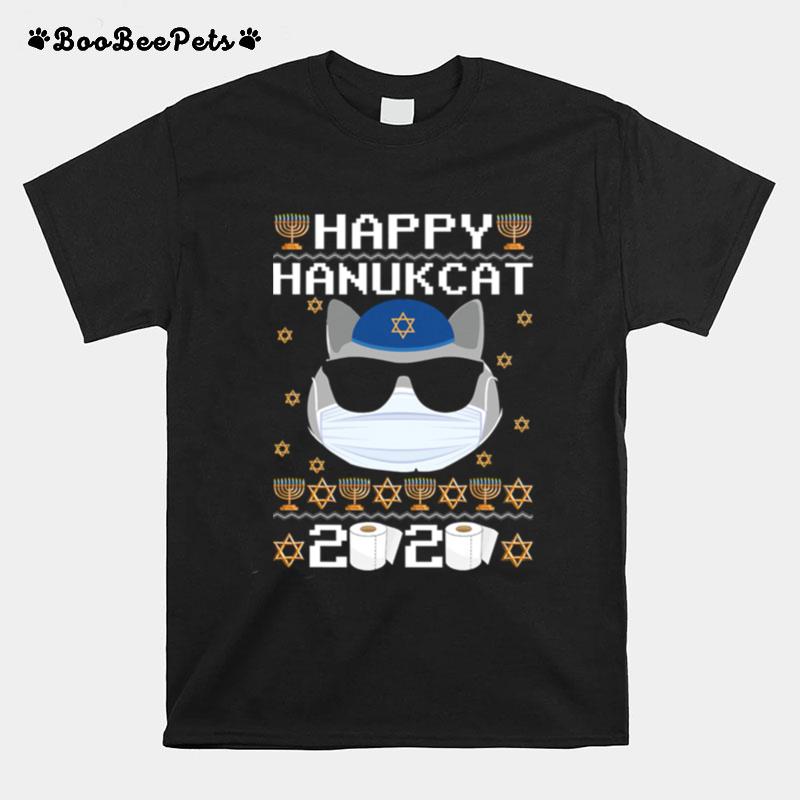 Happy Hanukcat Hanukkah Cat Chanukah Jewish T-Shirt