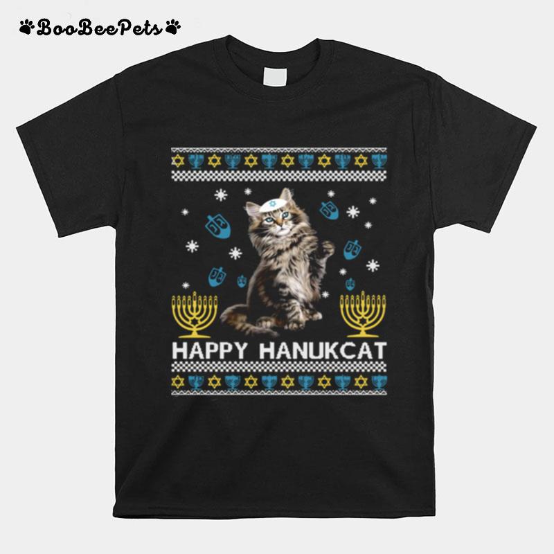 Happy Hanukcat Ugly Hanukkah T-Shirt