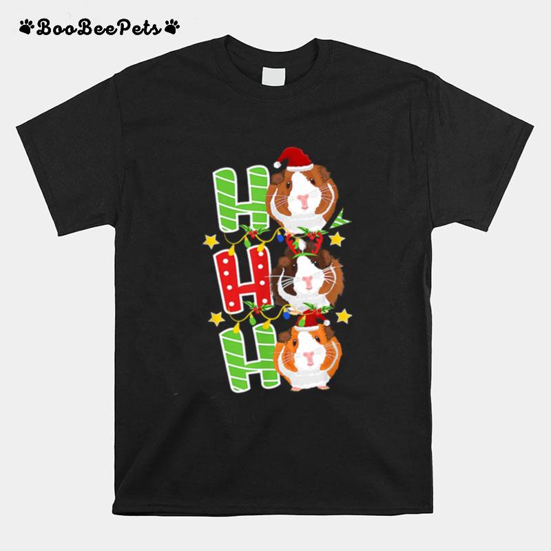 Happy Ho Ho Ho Christmas Xmas Guinea Pig T-Shirt