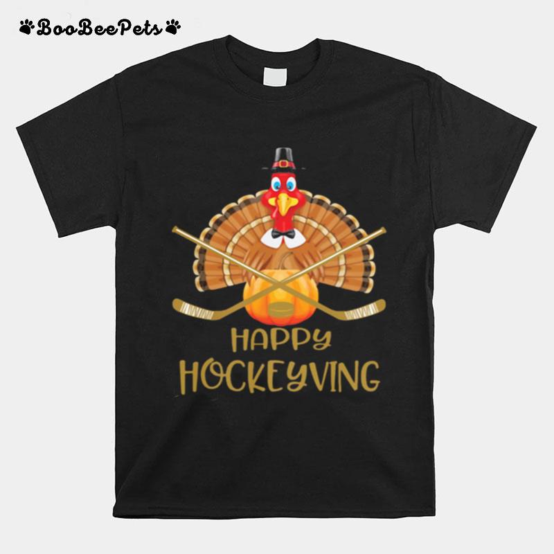 Happy Hockeyving Rooster T-Shirt