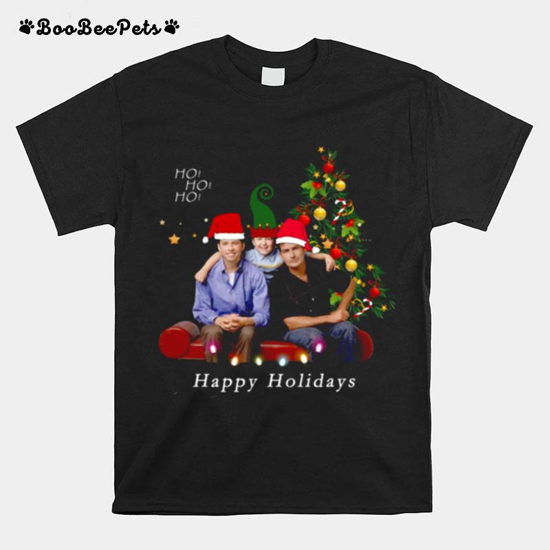 Happy Holidays Two And A Half Men Christmas T-Shirt