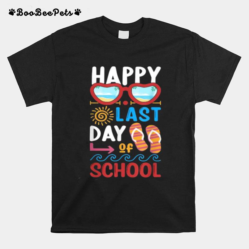 Happy Last Day Of School Summer Sunglasses T-Shirt