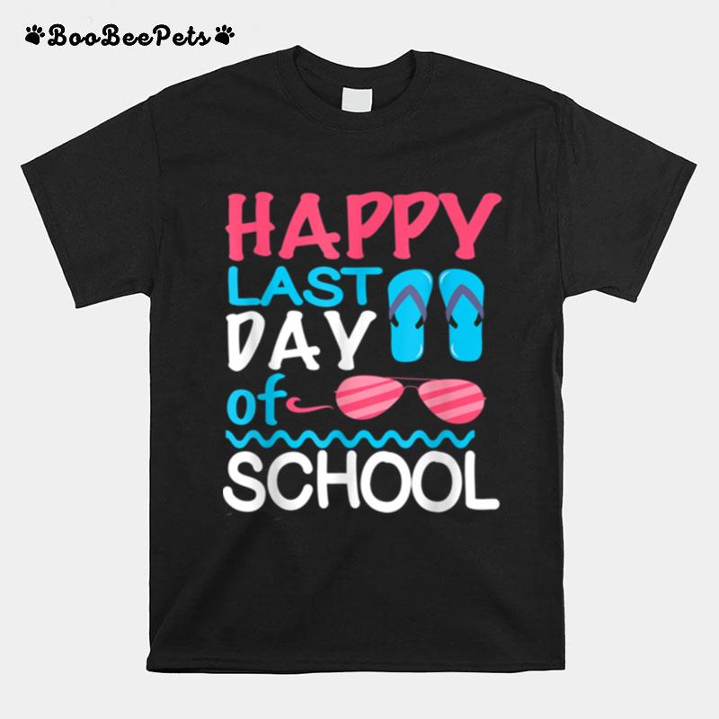 Happy Last Day Of School Teacher Boys Girls T-Shirt
