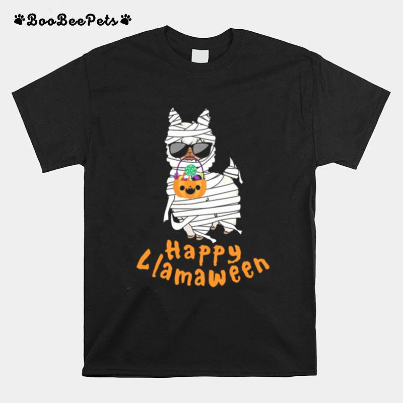 Happy Llamaween Funny Llama Halloween Costume Classic T-Shirt