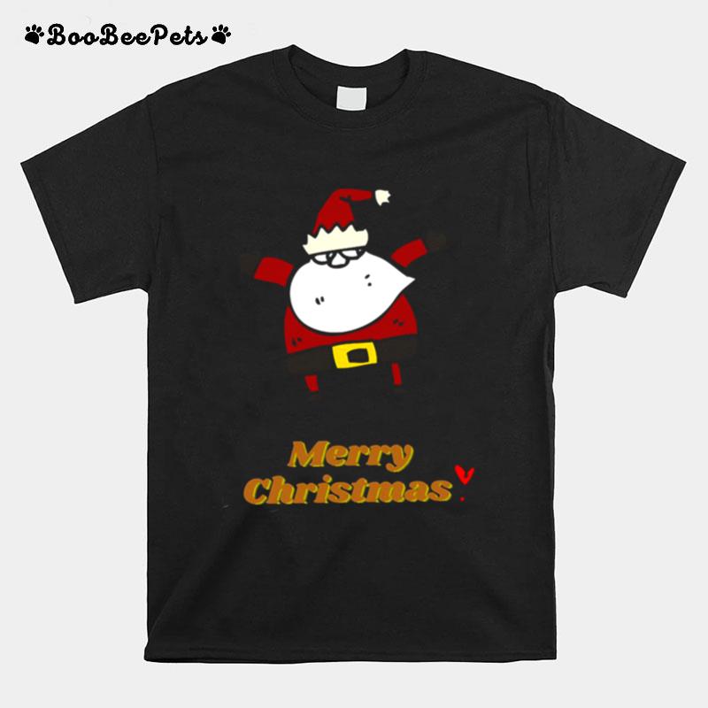 Happy Santa Christmas Design Xmas T-Shirt