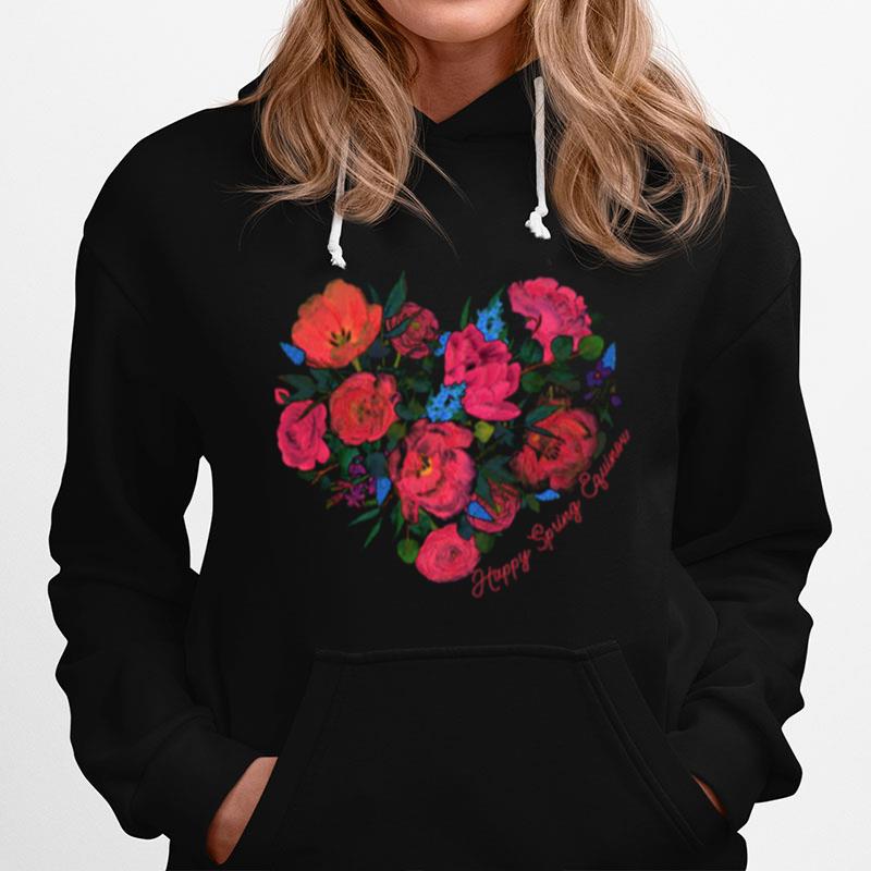 Happy Spring Equinox Vintage Flower Sweatshirt Hoodie