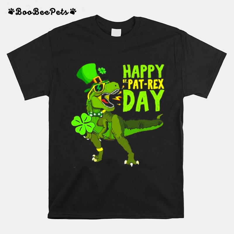 Happy St Pat Rex Day Saint Patricks Day Dino Tyrannosaurus T-Shirt