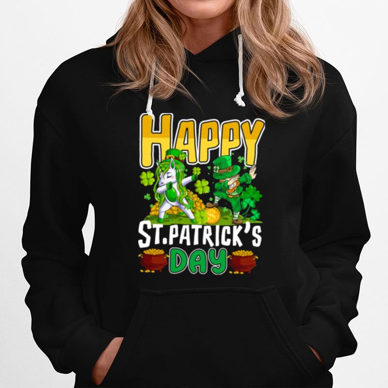 Happy St Patricks Day Unicorn Dab Hoodie