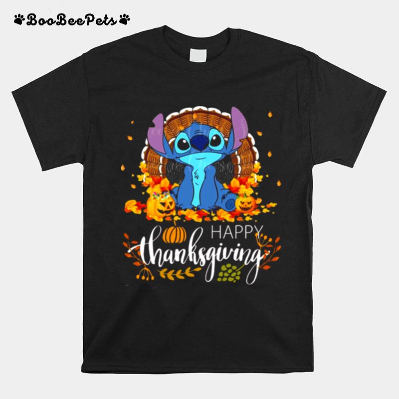 Happy Thanksgiving Stitch Disney Thanksgivings T-Shirt