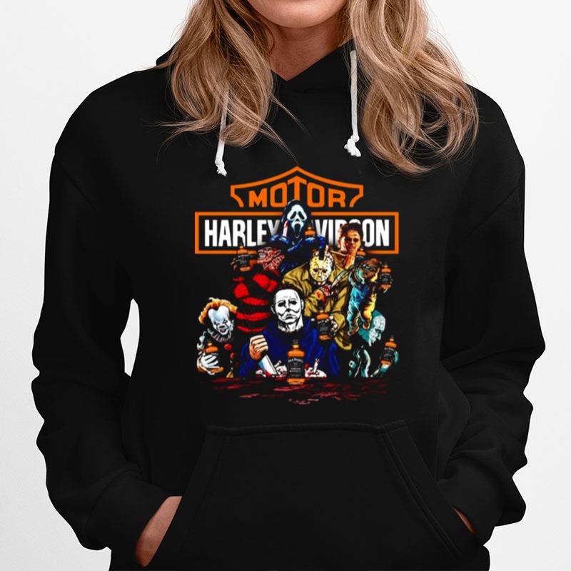 Harley Davidson Horror Film Characters Jack Daniels Hoodie