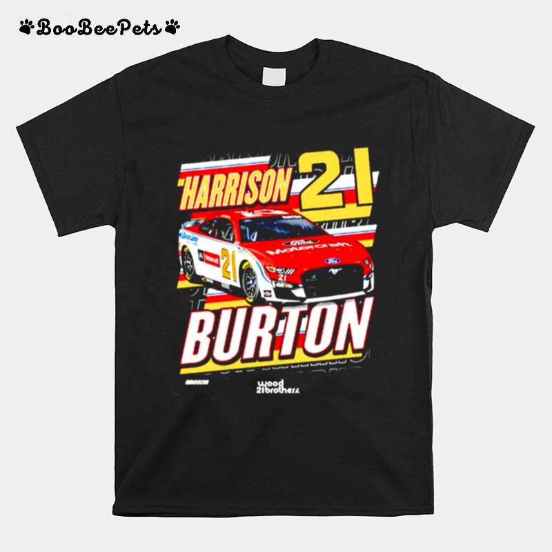 Harrison Burton Checkered Flag Black Motorcraft Chicane T-Shirt