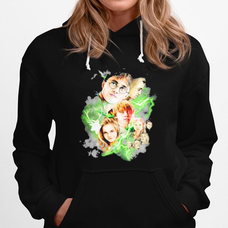 Harry Potter Movie Characters Drawing Light Color Hoodie