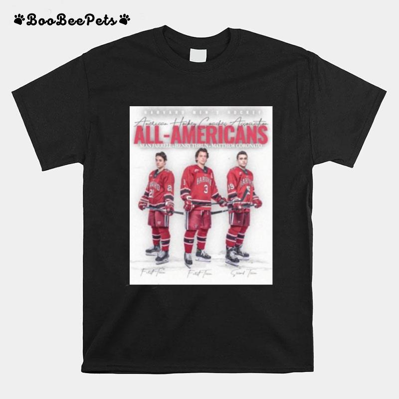 Harvard Mens Hockey 2023 Ahca All Americans T-Shirt