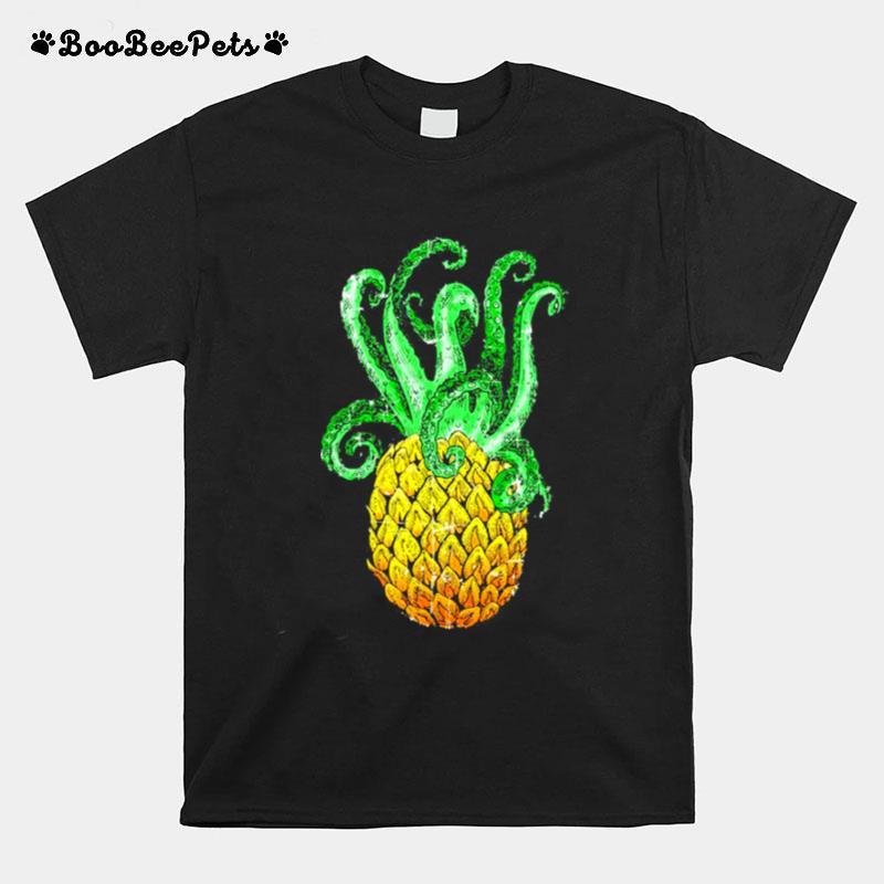 Hawaiian Octopus Pineapple Aloha Beach Hawaii Summer T-Shirt