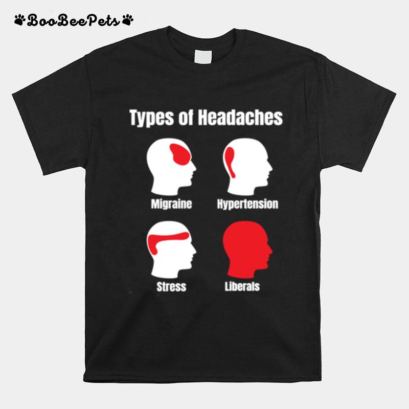 Headache Meme Red Area Liberals T-Shirt