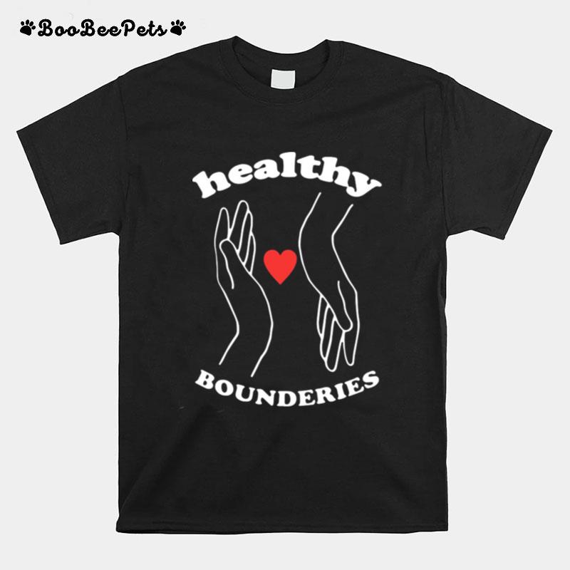 Healthy Boundaries Hand Heart T-Shirt