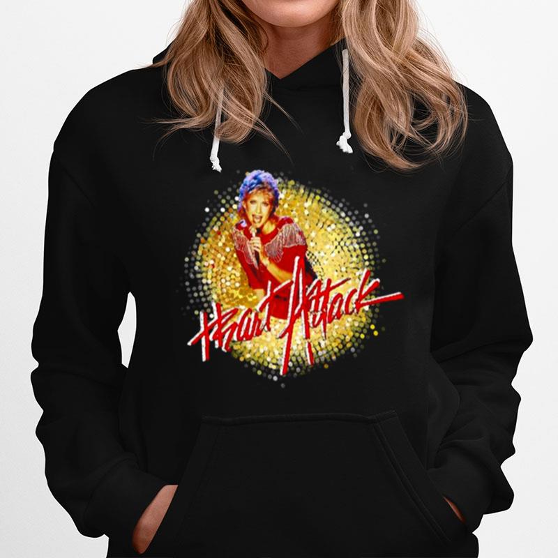 Heart Attack 80S Music Graphic Olivia Newton John Hoodie