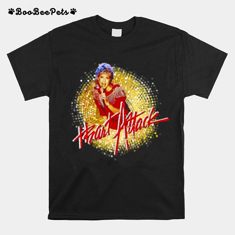 Heart Attack 80S Music Graphic Olivia Newton John T-Shirt
