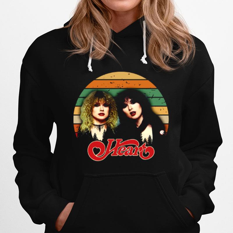 Heart Band Retro Vintage Hoodie