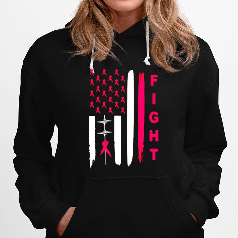Heartbeat Fight Breast Cancer Hoodie