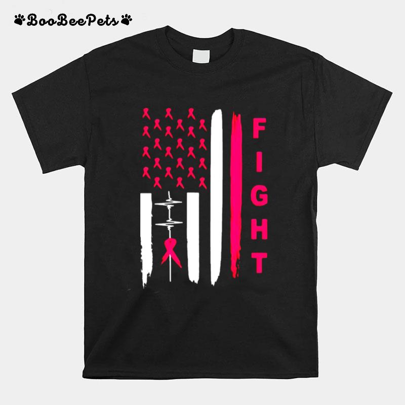 Heartbeat Fight Breast Cancer T-Shirt