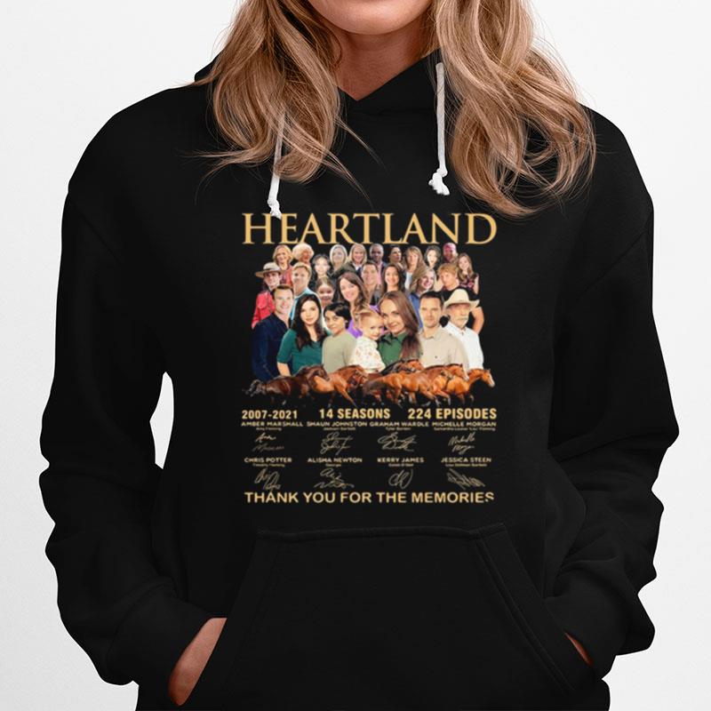 Heartland Thank You For The Memories Signatures Hoodie