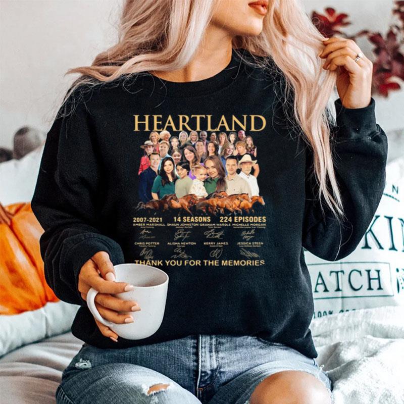 Heartland Thank You For The Memories Signatures Sweater