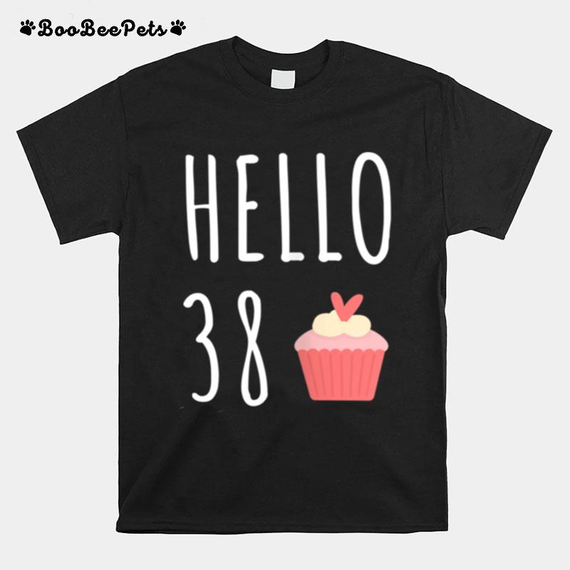 Hello 38 Cupcake T-Shirt