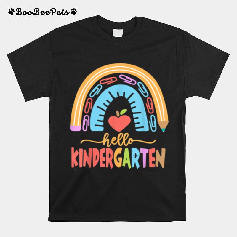 Hello Kindergarten Squad Happy First Day Of School T-Shirt