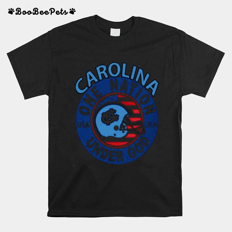 Helmet Carolina One Nation Usa Under God T-Shirt
