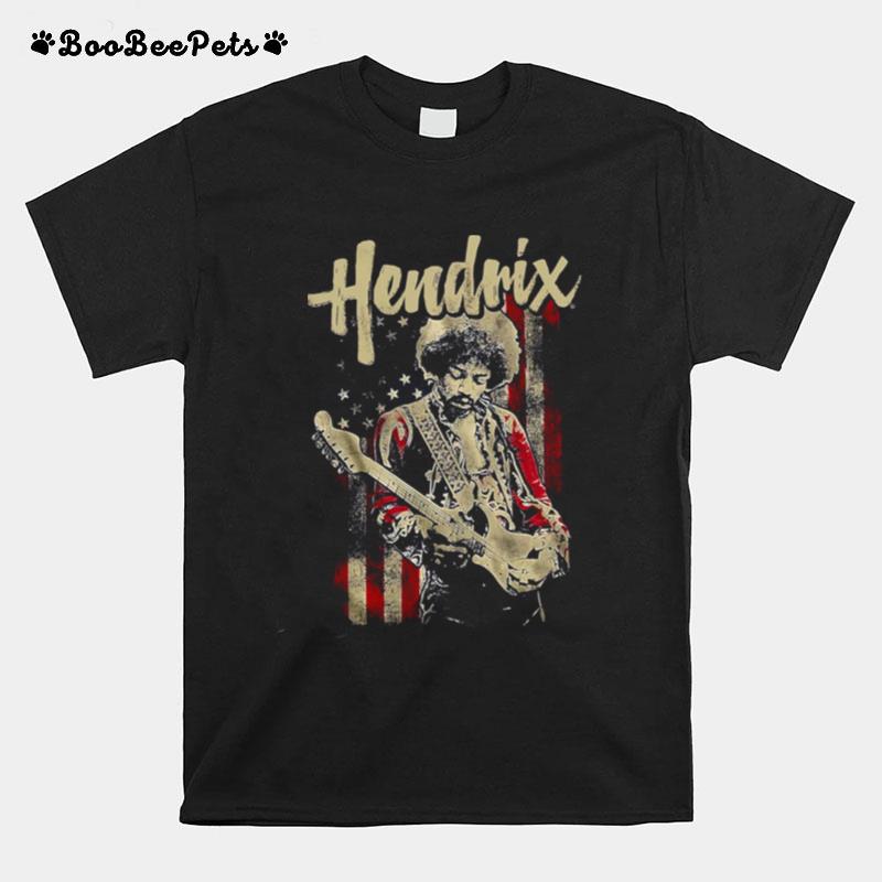 Hendrix Music Portrait Frank Zebra T-Shirt