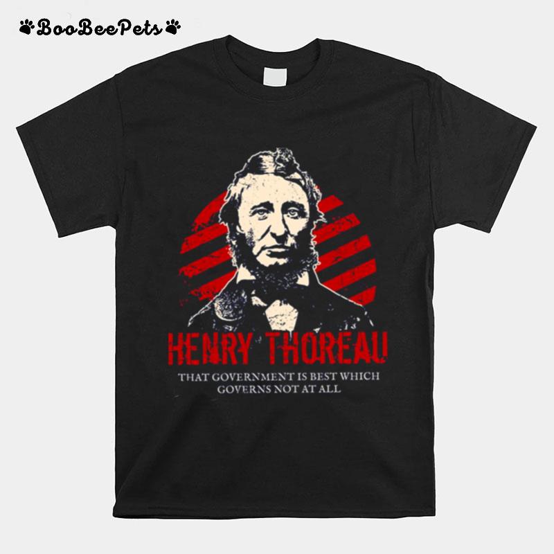 Henry David Thoreau Anarchists Portrait T-Shirt