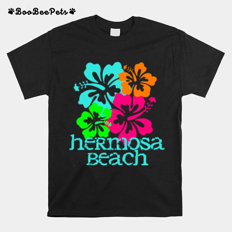 Hermosa Beach Vacation Travel Surf California Vacay Langarmshirt T-Shirt