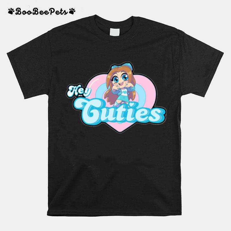 Hey Cuties Mackenzie Turner Black Outline T-Shirt