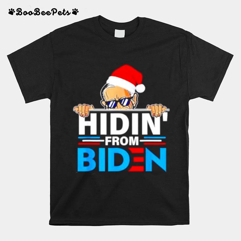 Hidin From Biden Santa Joe Biden T-Shirt