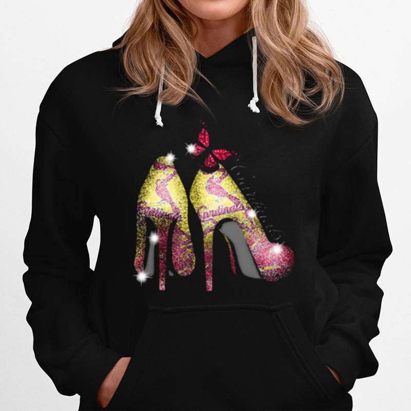 High Heels Butterfly St. Louis Cardinals Diamond Hoodie