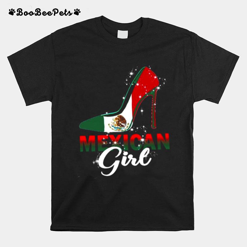 High Heels Mexican Girl Im Not Yelling Thats How We Talk T-Shirt